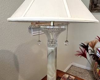 Beautiful pedestal lamp