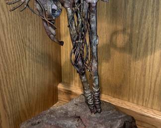 Iron art statue