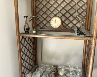 Glassware/ Clock