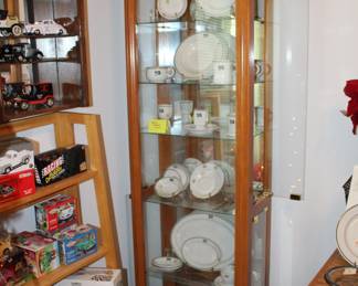 curio cabinet and marine china collection