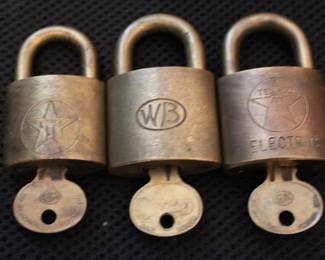 brass padlocks