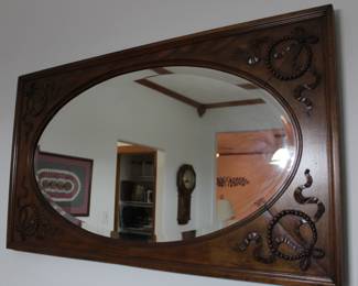 beveled wall mirror