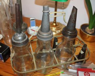 oil bottles and spouts