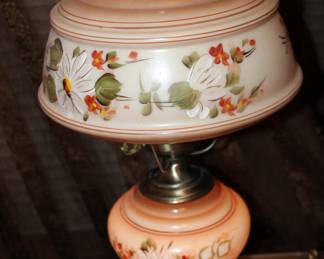 double-globe table lamp