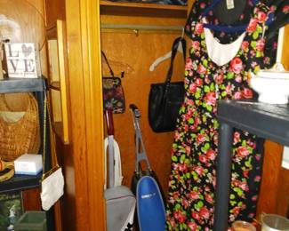 The 2 Oreck Sweepers and 2 Sleeping Bags Up Top!