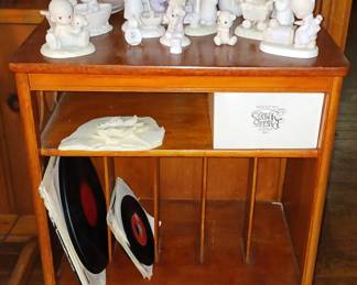 Precious Moments Collection and Record Cabinet!
