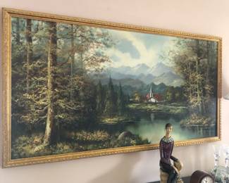 Vintage oil painting, artist signed