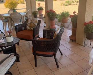 MATCHING PATIO CHAIRS