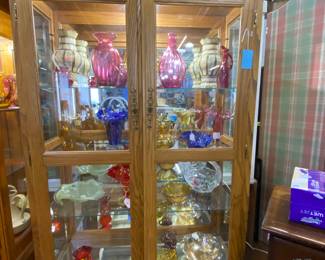 Tons of nice display cabinets for sale!