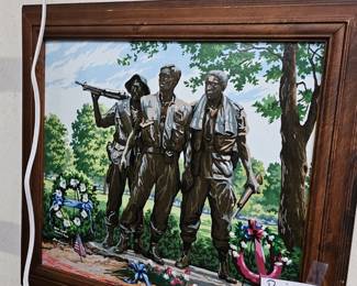 PAINTED SOLDIERS FRAMED PRINT
