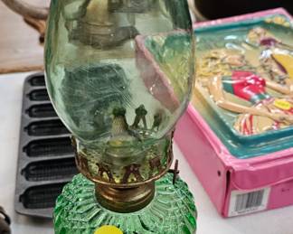 OIL LAMP GREEN