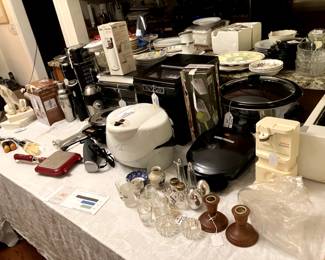 small appliances and kitchenware