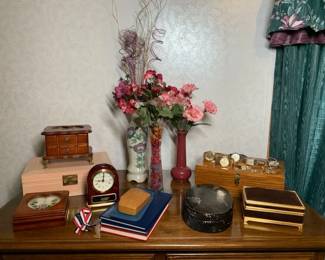 Jewelry boxes and watches