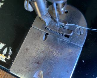 Singer 66 Treadle Sewing Machine - Egyptian Lotus Artwork Design.