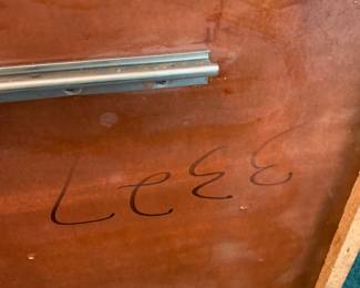 Vintage Mid-Century Modern Formica Dining Room Table - Bronze Legs, 2 Leafs, Six Matching Chairs