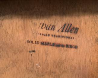 Mid-Century Ethan Allen Solid Maple and Birch Step (2 tier) End Tables - American Traditional