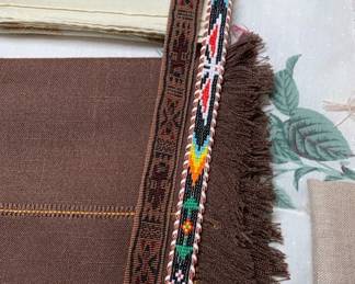 Ornate belts in Native American style