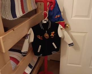Child’s Coat Rack, Poo Bear and friends Athletic Jacket