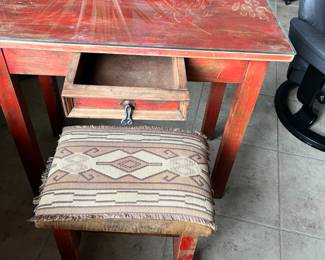 Native American influenced and a conversation piece.