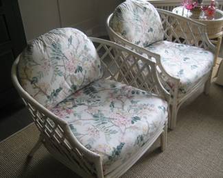 Pair of matching rattan chairs