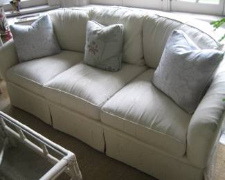 Curved back sofa