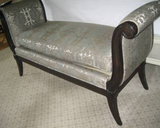Custom upholstered bench