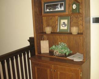 Oak display cabinet