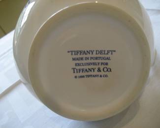 Bottom of Tiffany & Co. pitcher