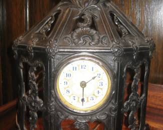 Wrought iron clock