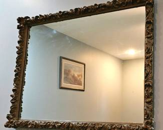 Ornate wall mirror