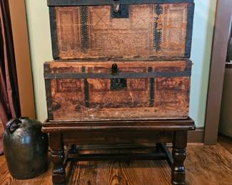 Antique trunks