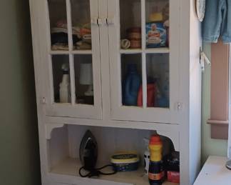 Victorian painted wall cupboard