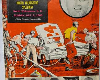 Autographed 1966 racing program