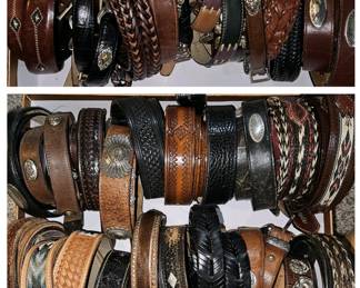 Great western leather men's and women's belts