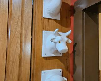Ceramic animal towel holders