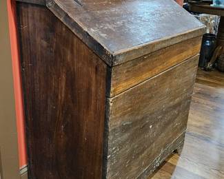 Antique primitive meal bin