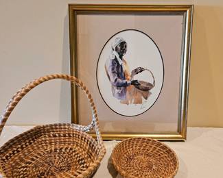 Gulla baskets and print