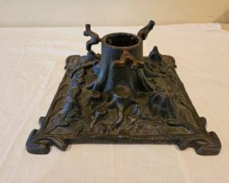 Antique cast iron tree stand