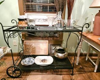 Vintage Iron Tea Cart