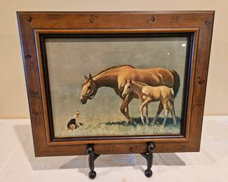 Vintage horse print