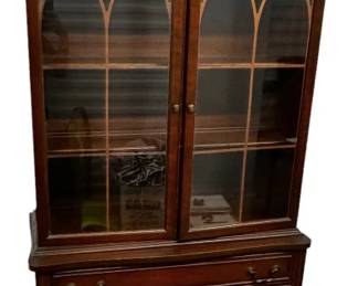 Federal Style Mahogany China Cabinet