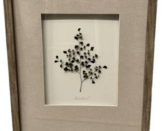 Wood Framed Floral Wall Art