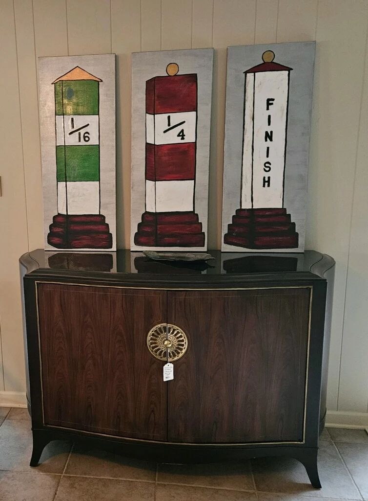 American Drew BOB MACKIE Credenza with granite top insert