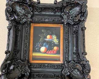 Framed fruit print