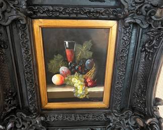 Framed fruit print