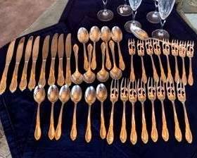 YAMAZAKI CACHE GOLD ACCENT Stainless Flatware