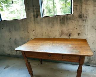 Vintage Oak Work Table