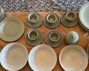 China Celadon Double Koi Fish