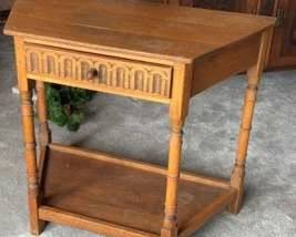 Vintage Oak Side Table