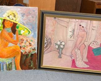 The Young Girl And A Vase Of Flowers Matisse Framed Print And Original Painting